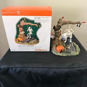 Department 56 Halloween Village Animated Swinging Skeleton #56.52514 2001